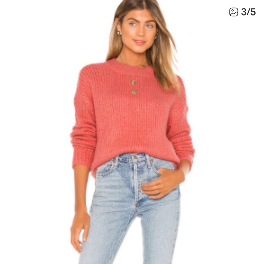 SANCTUARY coral crew neck sweater - NWOT!